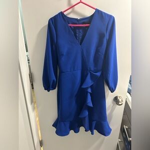 J. Crew Royal Blue Long Sleeve Dress